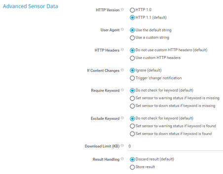 Advanced Sensor Data